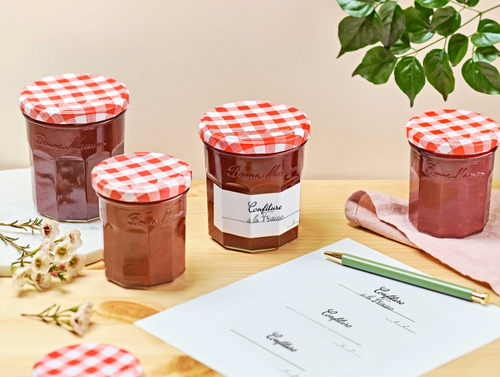 Lot de 6 Couvercles et Etiquettes pour pots de Confiture 370g - Bonne Maman FR - 2