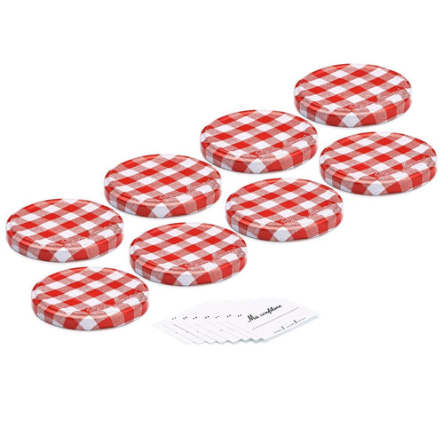 Lot de 8 Couvercles et Etiquettes pour pots de Confiture 210g - Bonne Maman FR - 2