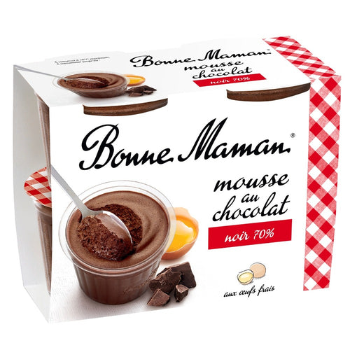 Mousses aux œufs frais au chocolat noir intense - Bonne Maman FR - 1