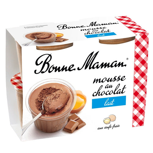 Mousses aux œufs frais au chocolat au lait - Bonne Maman FR - 1