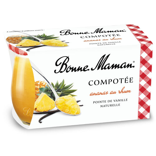 Bonne Maman Compotée ananas au rhum 2x130g - Bonne Maman FR - 1