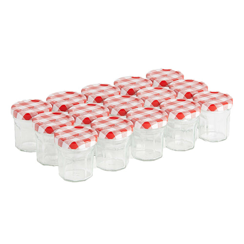 Lot de 15 petits pots 50g - rouge - Bonne Maman FR - 1