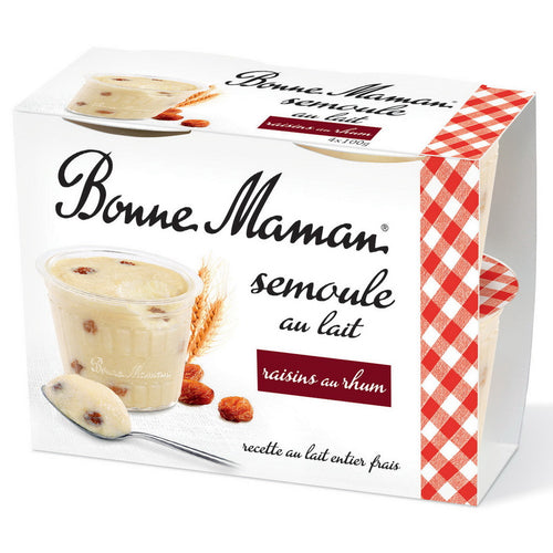 Semoule au lait rhum raisin - Bonne Maman FR - 1