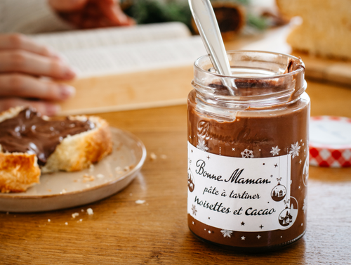 Pâte à tartiner noisettes et cacao Noël - Bonne Maman FR - 2