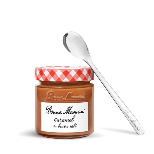 Caramel au beurre salé et sa cuillère en métal - Bonne Maman FR - 1