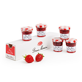 Confiture de fraise 30 grs Bonne Maman - Colis de 15 mini pots